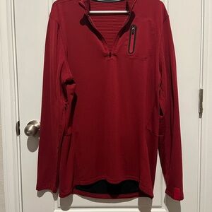 Ten Thousand Red Zip Up Sweater